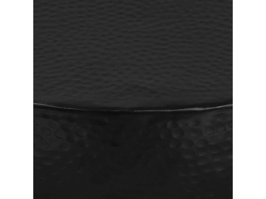 Tavolino Alluminio martellato 70 x 30 cm Nero