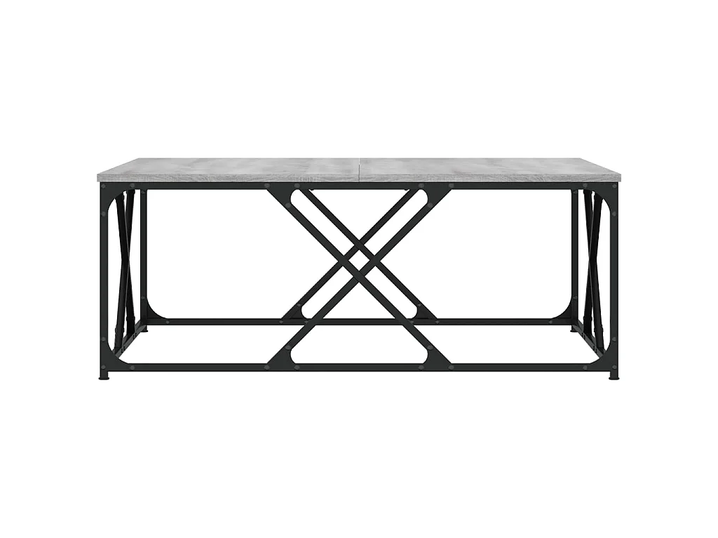 Tavolino grigio Gold Sonoma 100x100x40 cm in multistrato