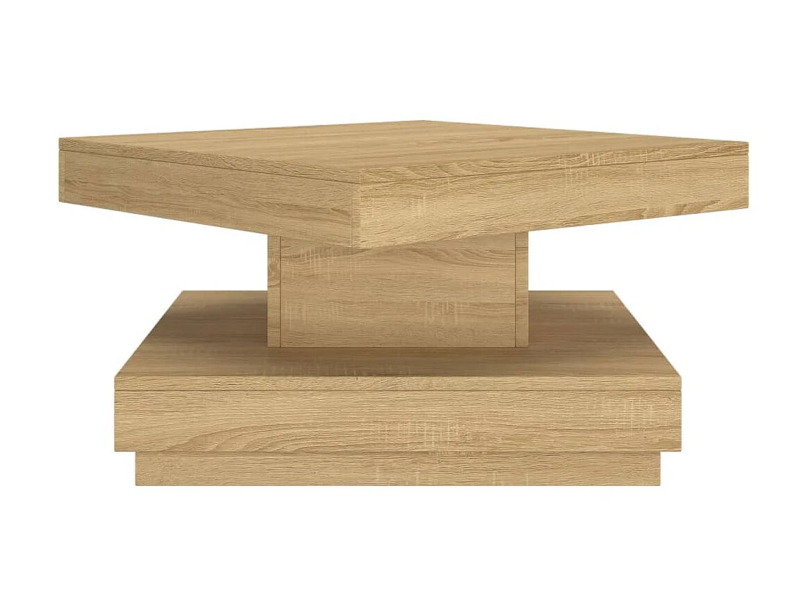 Gold Salontafel Lichtbruin 60x60x35 cm MDF