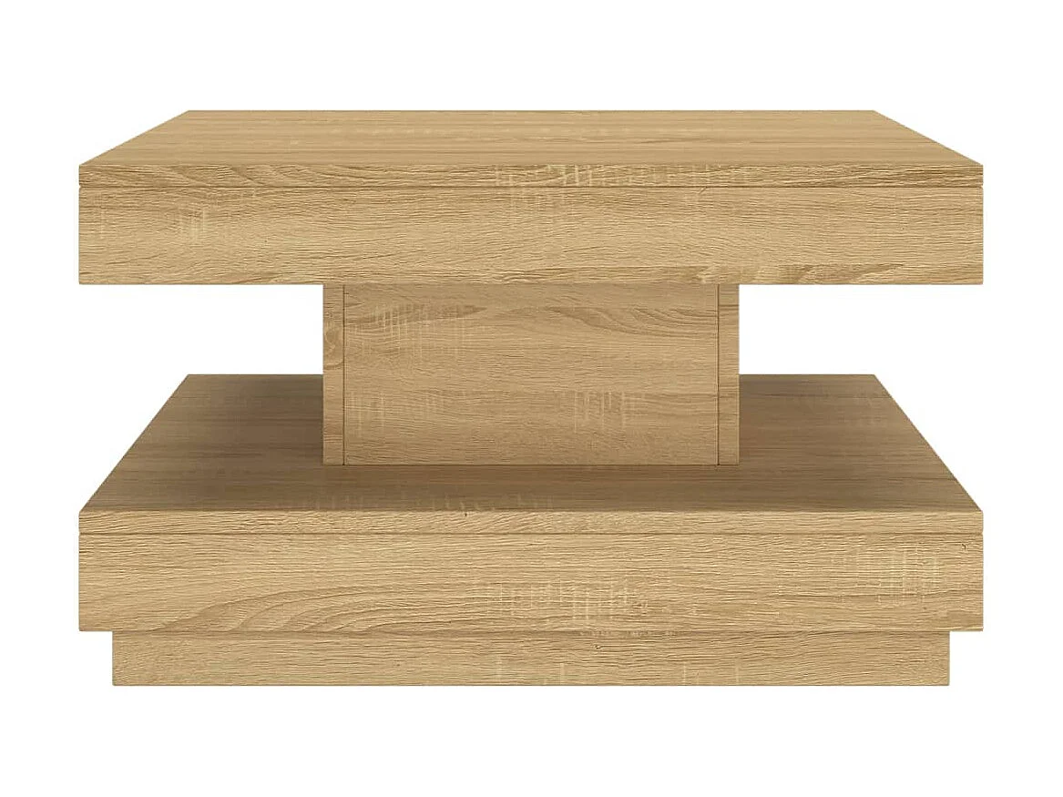 Gold Salontafel Lichtbruin 60x60x35 cm MDF