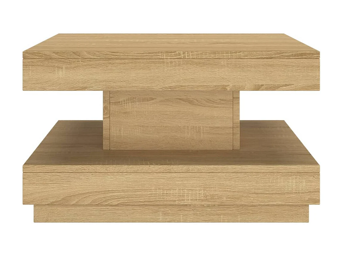 Gold Salontafel Lichtbruin 60x60x35 cm MDF