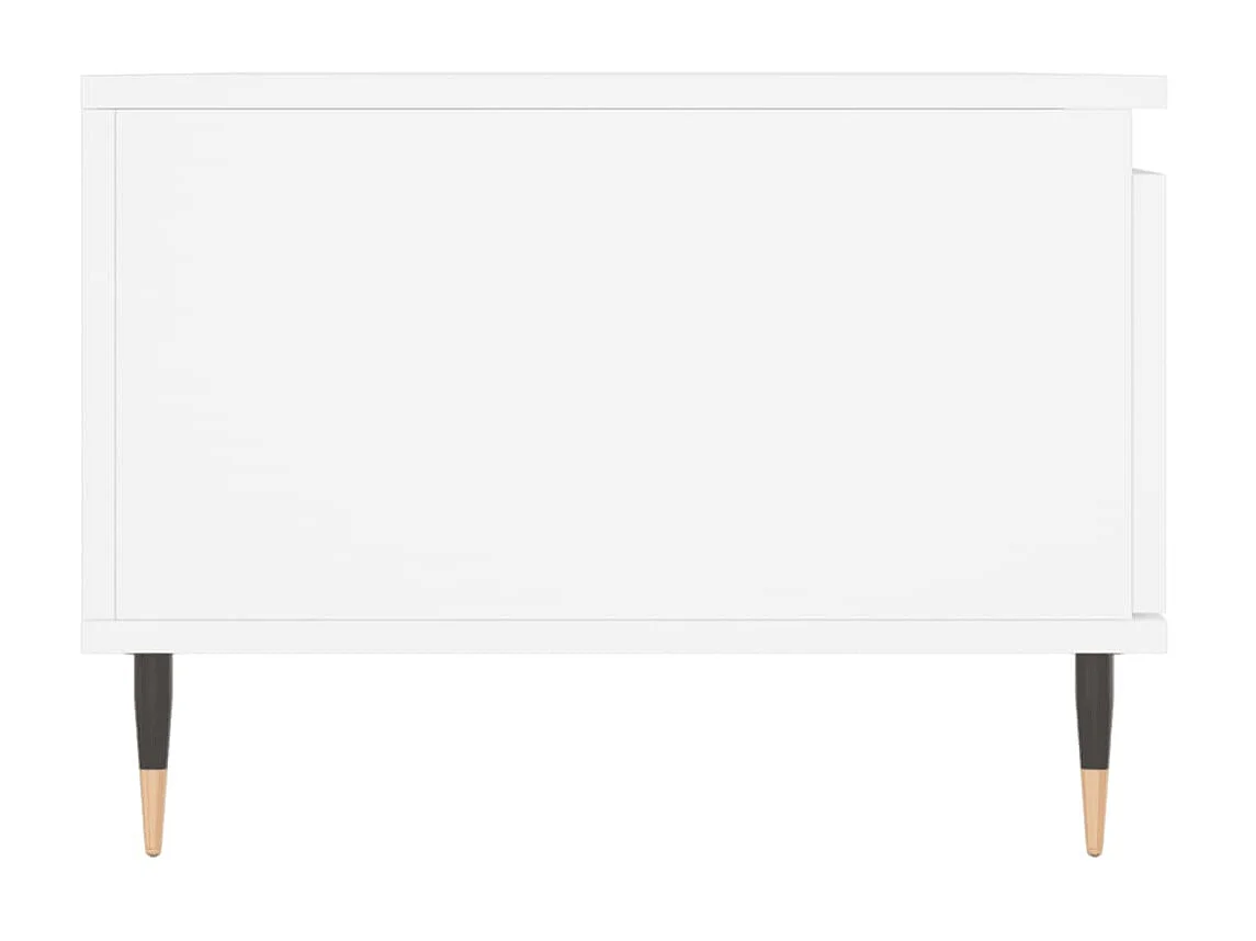 Mesa de centro Gold Blanco 90x50x36,5 cm Madera contrachapada