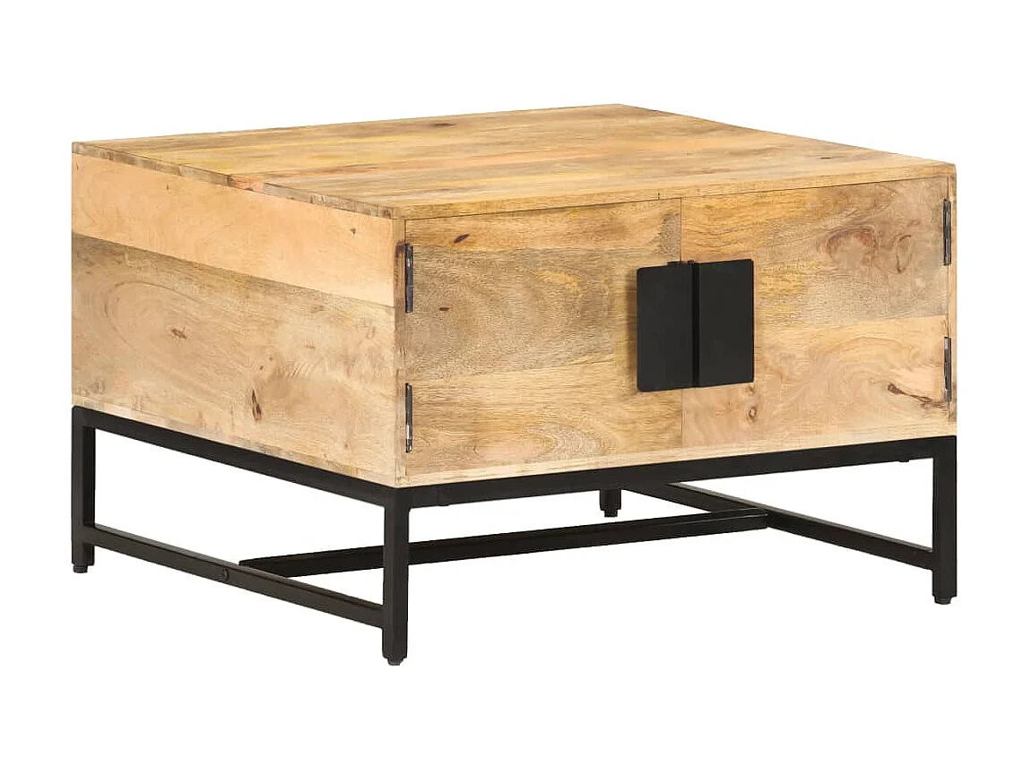 Table basse 67x67x45 cm Bois de manguier massif