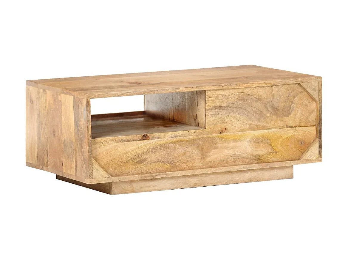 Table basse 90x50x35 cm Bois solide de manguier