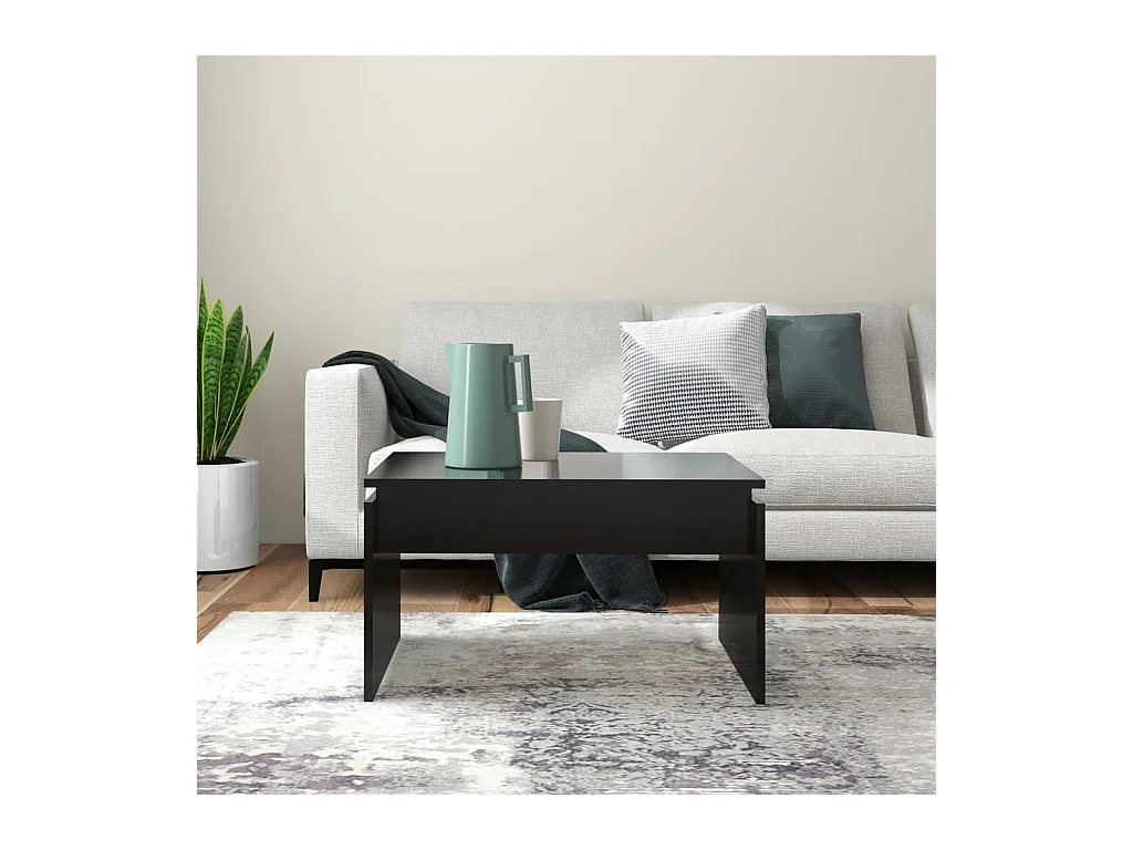 Gold Salontafel Zwart 68x50x38 cm Spaanplaat