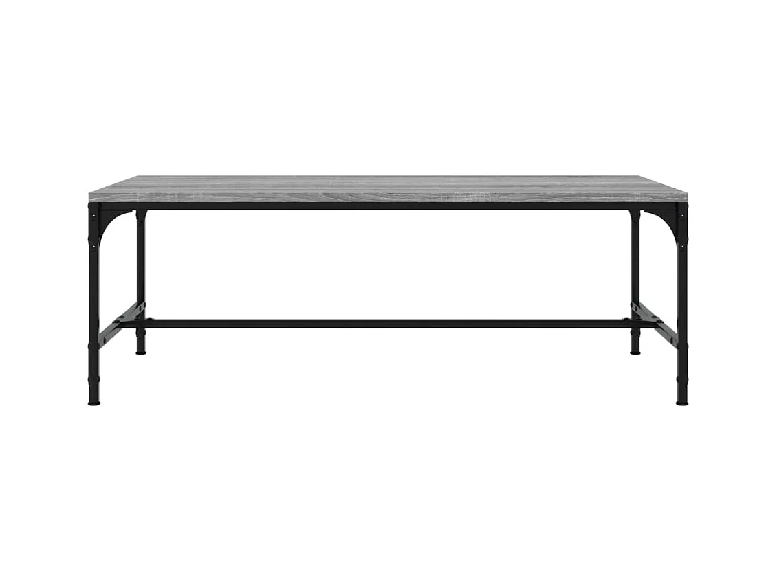 Gold Sonoma grijze salontafel 80x50x35 cm Bewerkt hout
