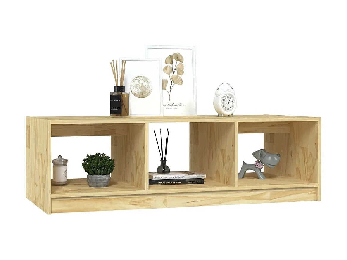 Tavolino Gold 110x50x34 cm Legno di pino massiccio