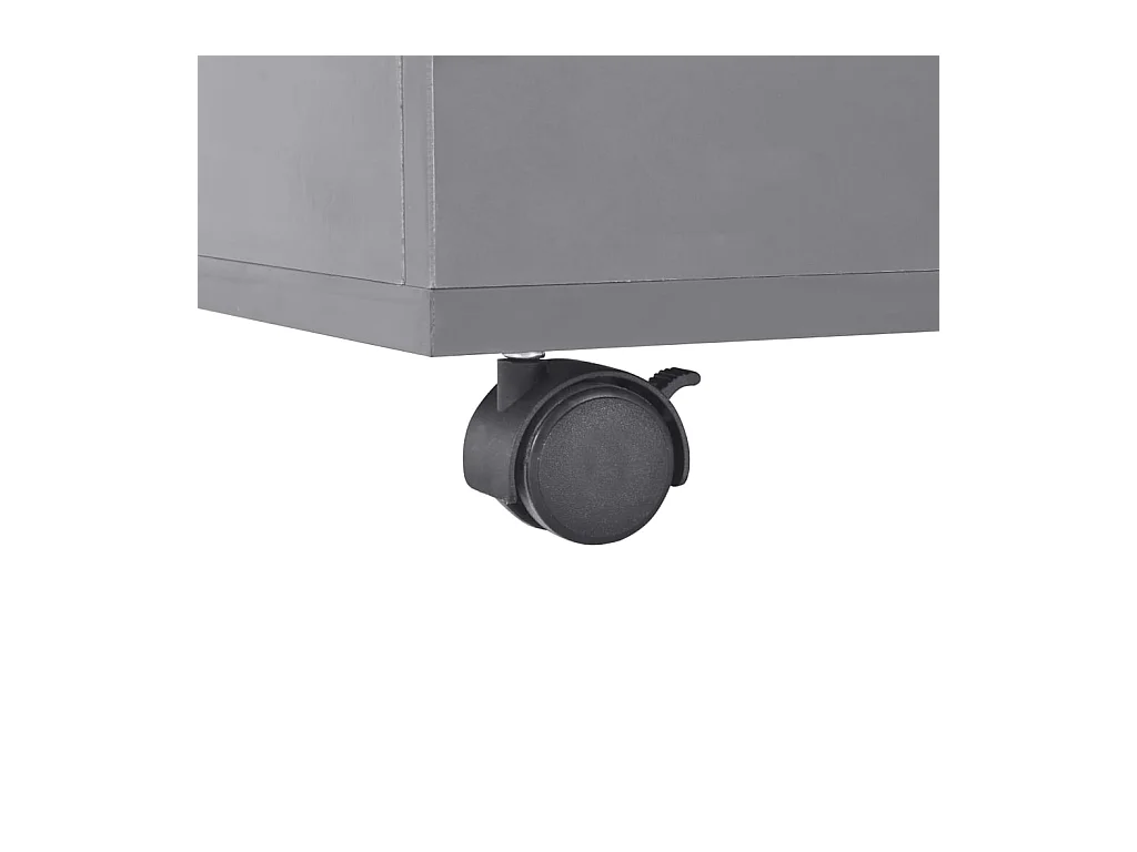 Gold Salontafel Glanzend grijs 100 x 100 x 35 cm