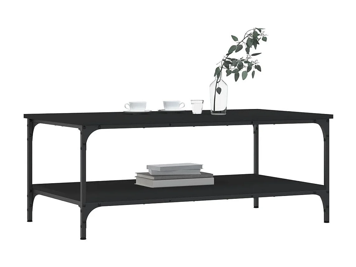 Gold Salontafel zwart 100x55x40 cm samengesteld hout