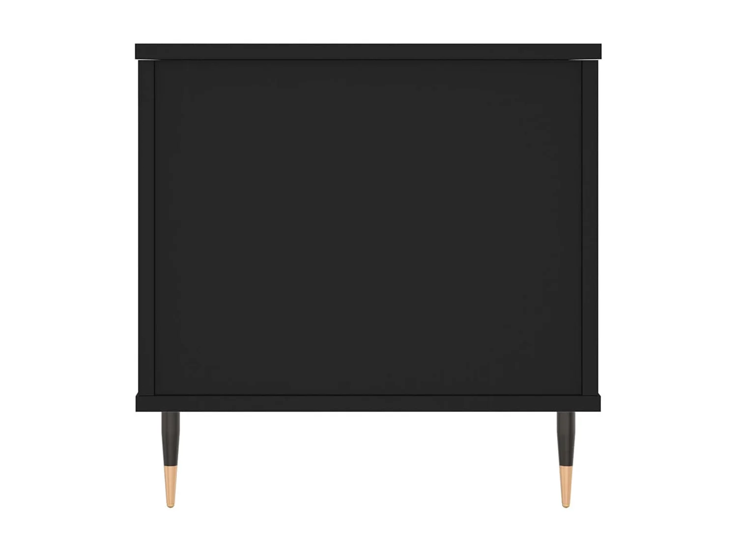 Mesa de centro dourada preta 90x44,5x45 cm Madeira trabalhada