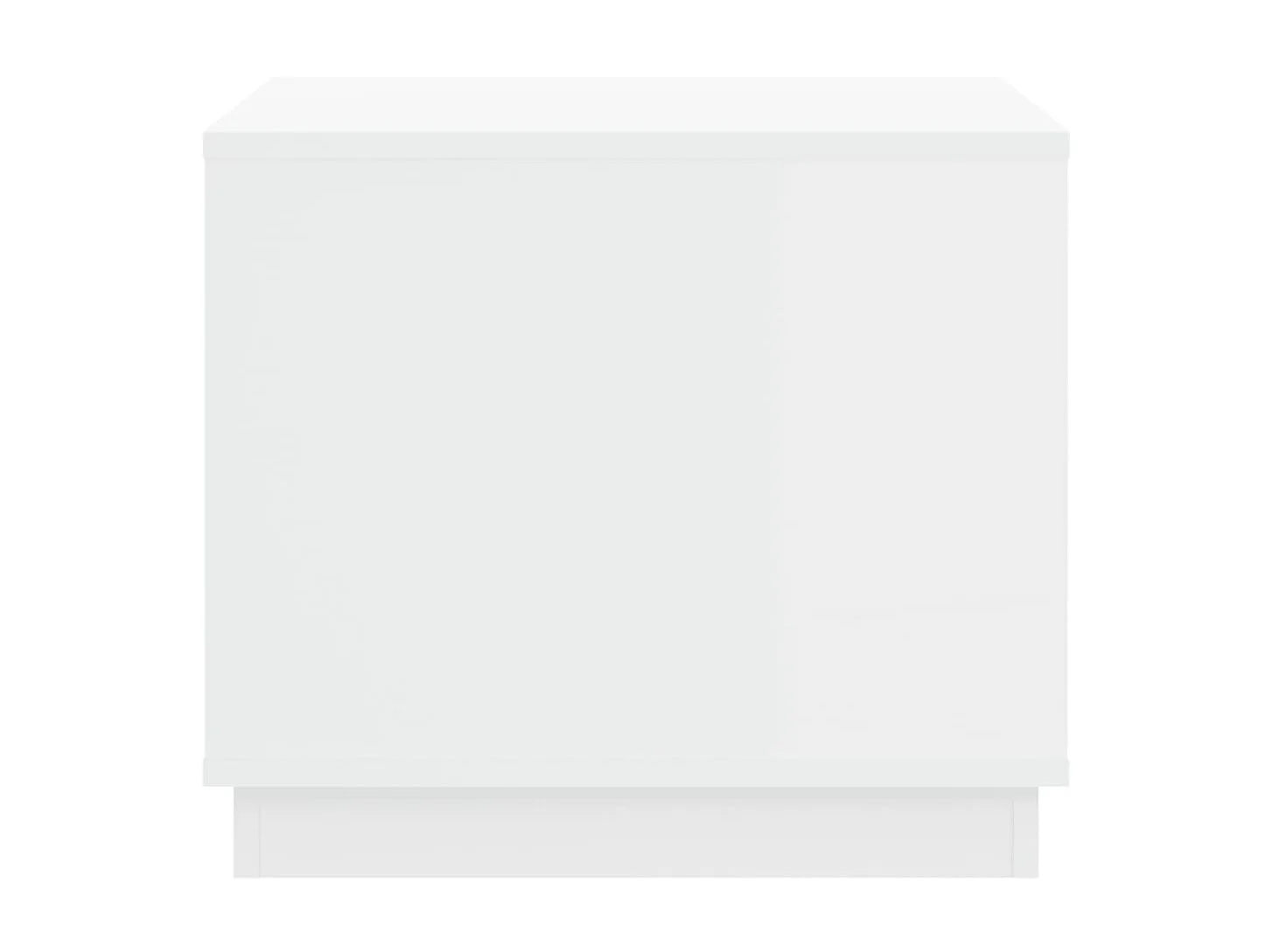 Table basse blanc 51x50x44 cm bois d'ingénierie