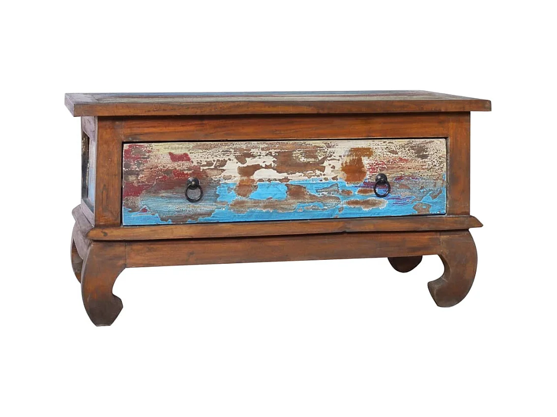 Gouden Salontafel 80x50x40 cm Teruggewonnen teakhout