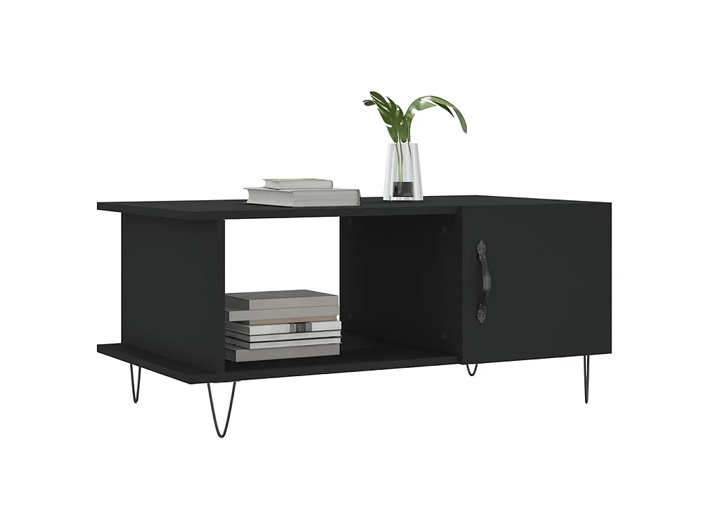 Gold Salontafel zwart 90x50x40 cm samengesteld hout