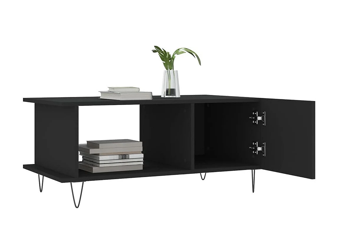 Gold Salontafel zwart 90x50x40 cm samengesteld hout