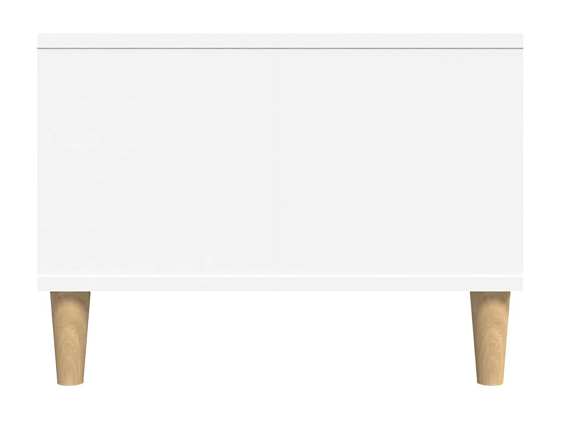 Table basse Blanc 90x50x36,5 cm Bois d'ingénierie