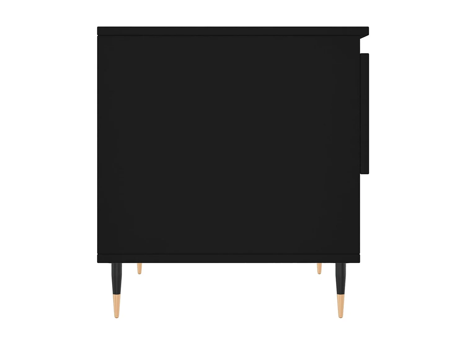 Mesas de centro Golden 2 piezas madera contrachapada negra 50x46x50 cm