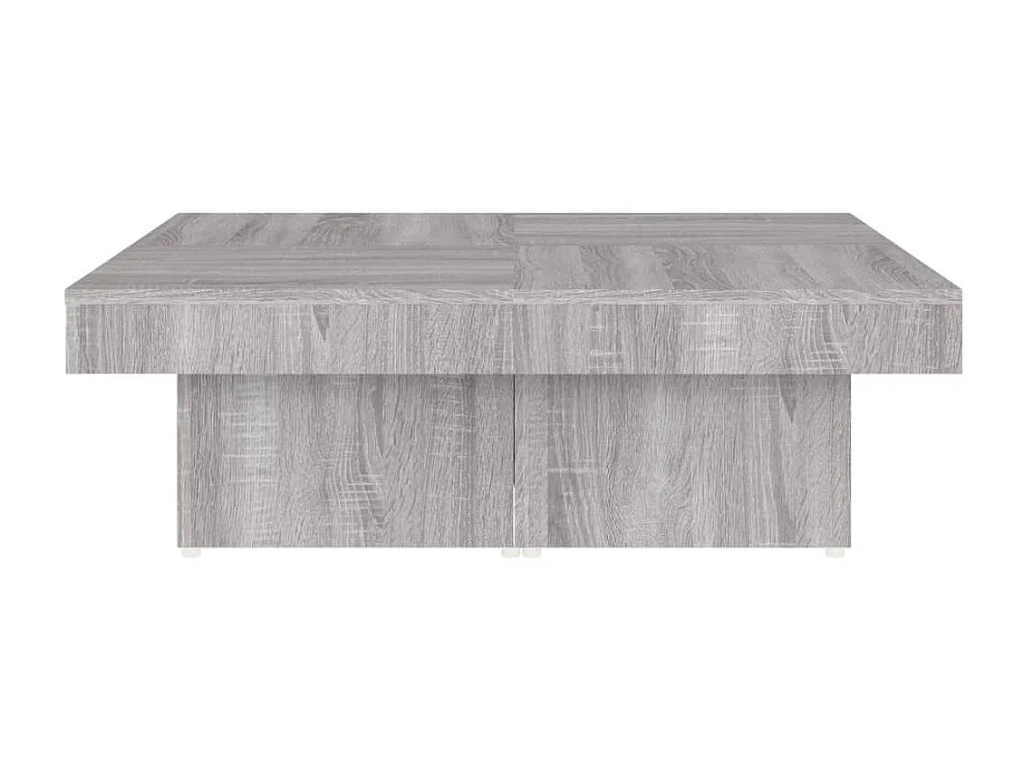 Tavolino grigio Gold Sonoma 90x90x28 cm MDF
