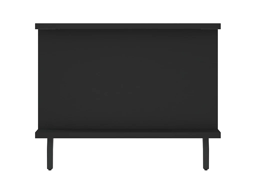 Gold Couchtisch schwarz 90x50x40 cm Holzwerkstoff