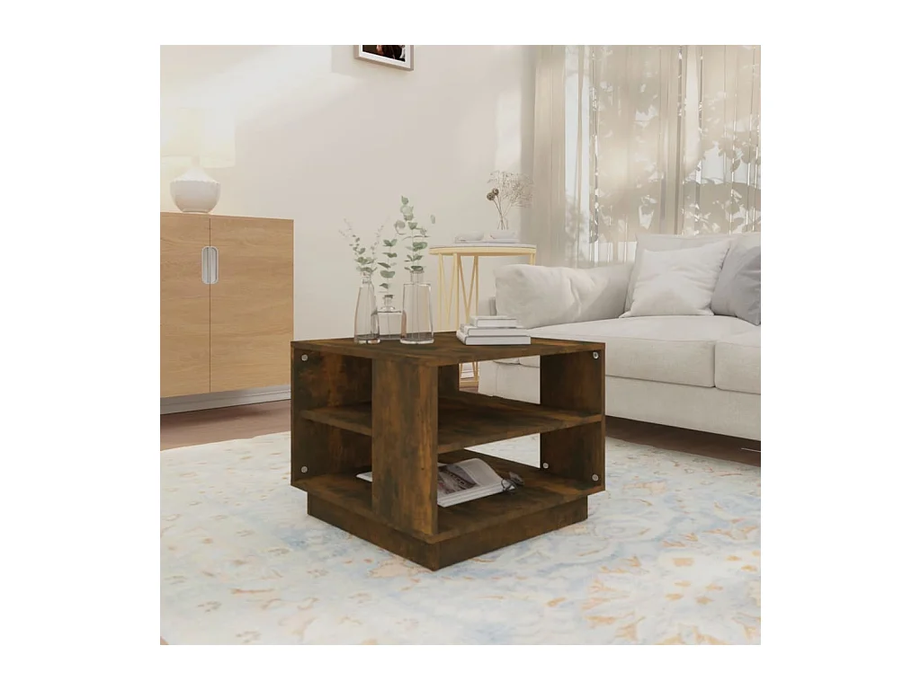 Gold Salontafel Gerookt eiken 55x55x43 cm Spaanplaat