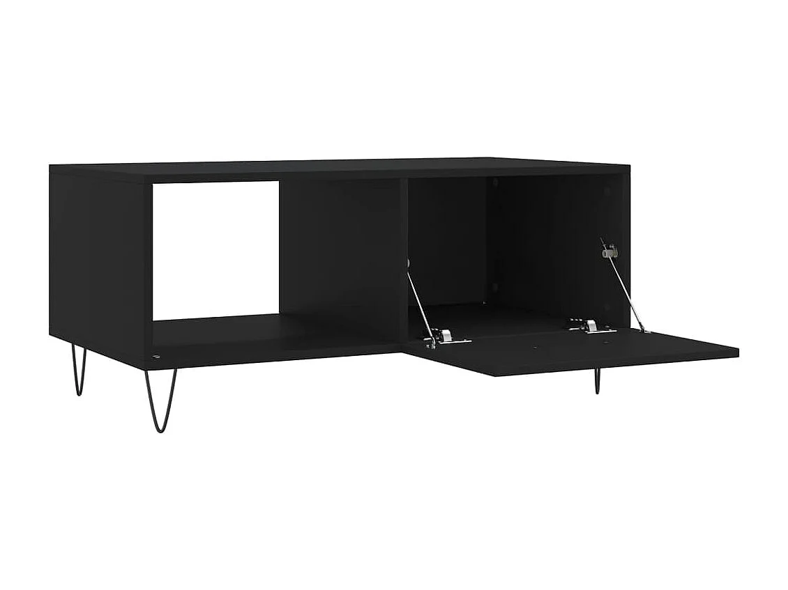 Gold Salontafel zwart 90x50x40 cm samengesteld hout