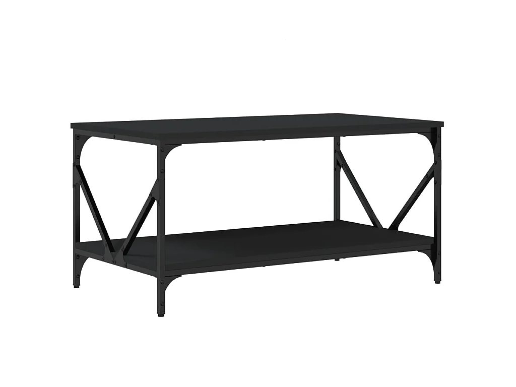 Gold Salontafel zwart 90x50x45 cm samengesteld hout