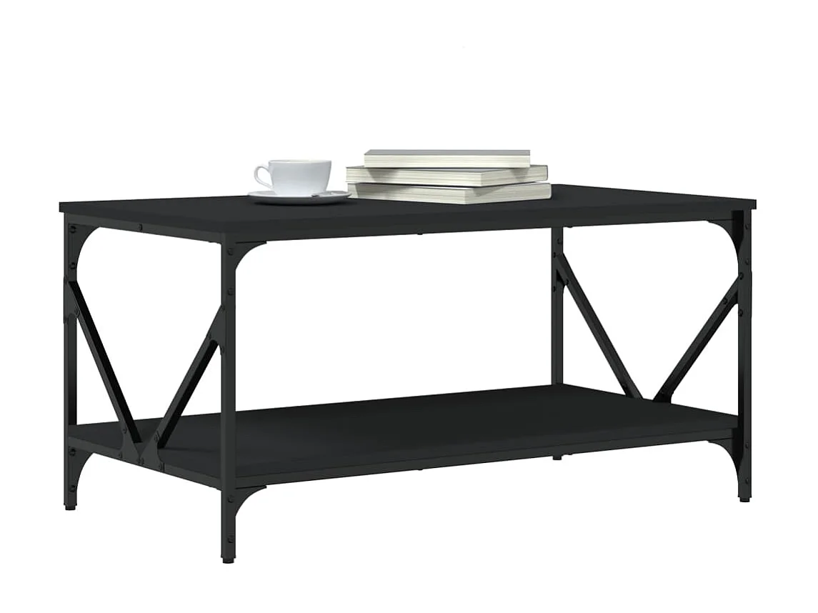 Gold Salontafel zwart 90x50x45 cm samengesteld hout