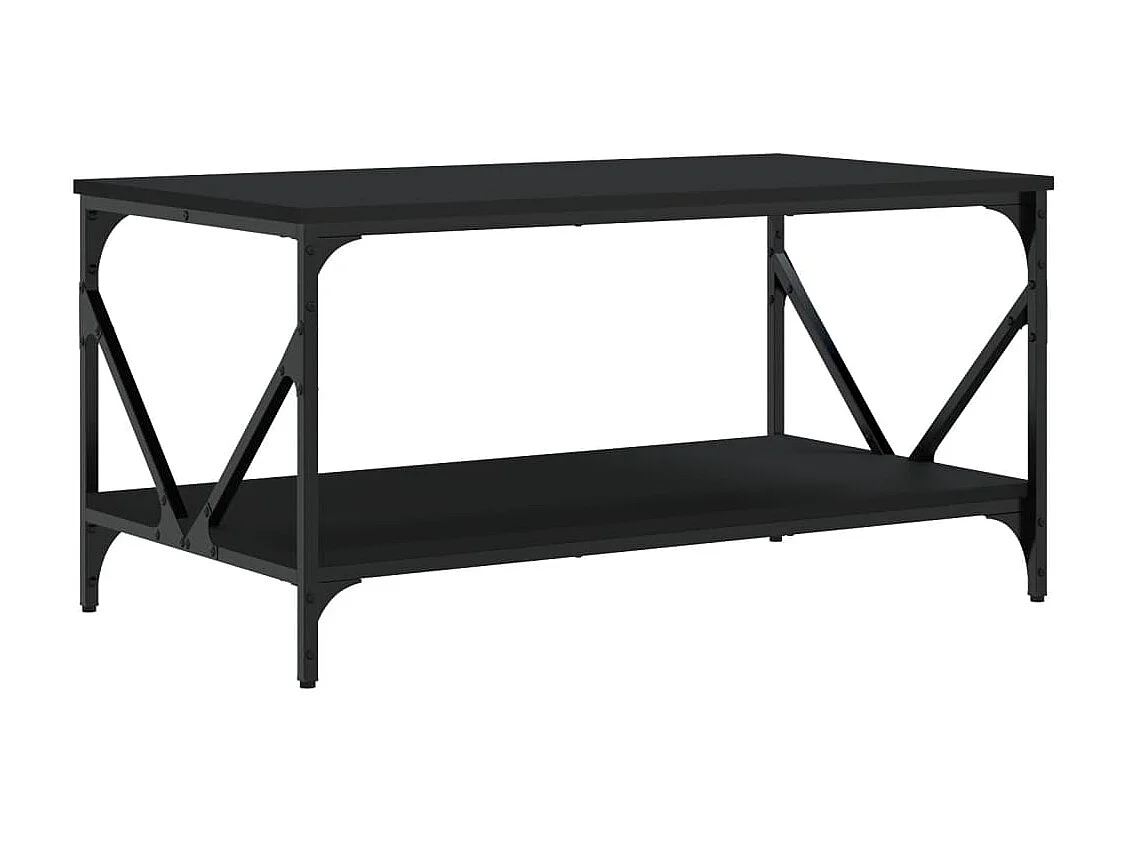 Gold Salontafel zwart 90x50x45 cm samengesteld hout