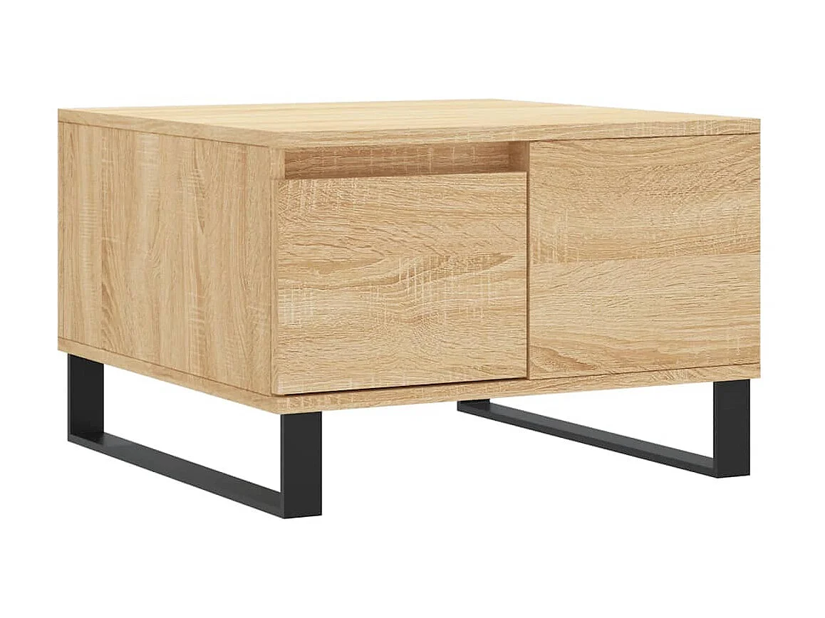 Tavolino in rovere Sonoma 55x55x36,5 cm in multistrato