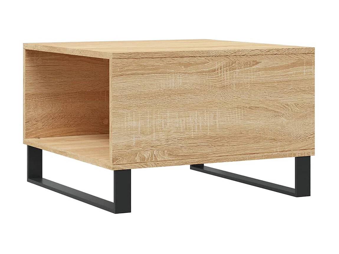 Tavolino in rovere Sonoma 55x55x36,5 cm in multistrato