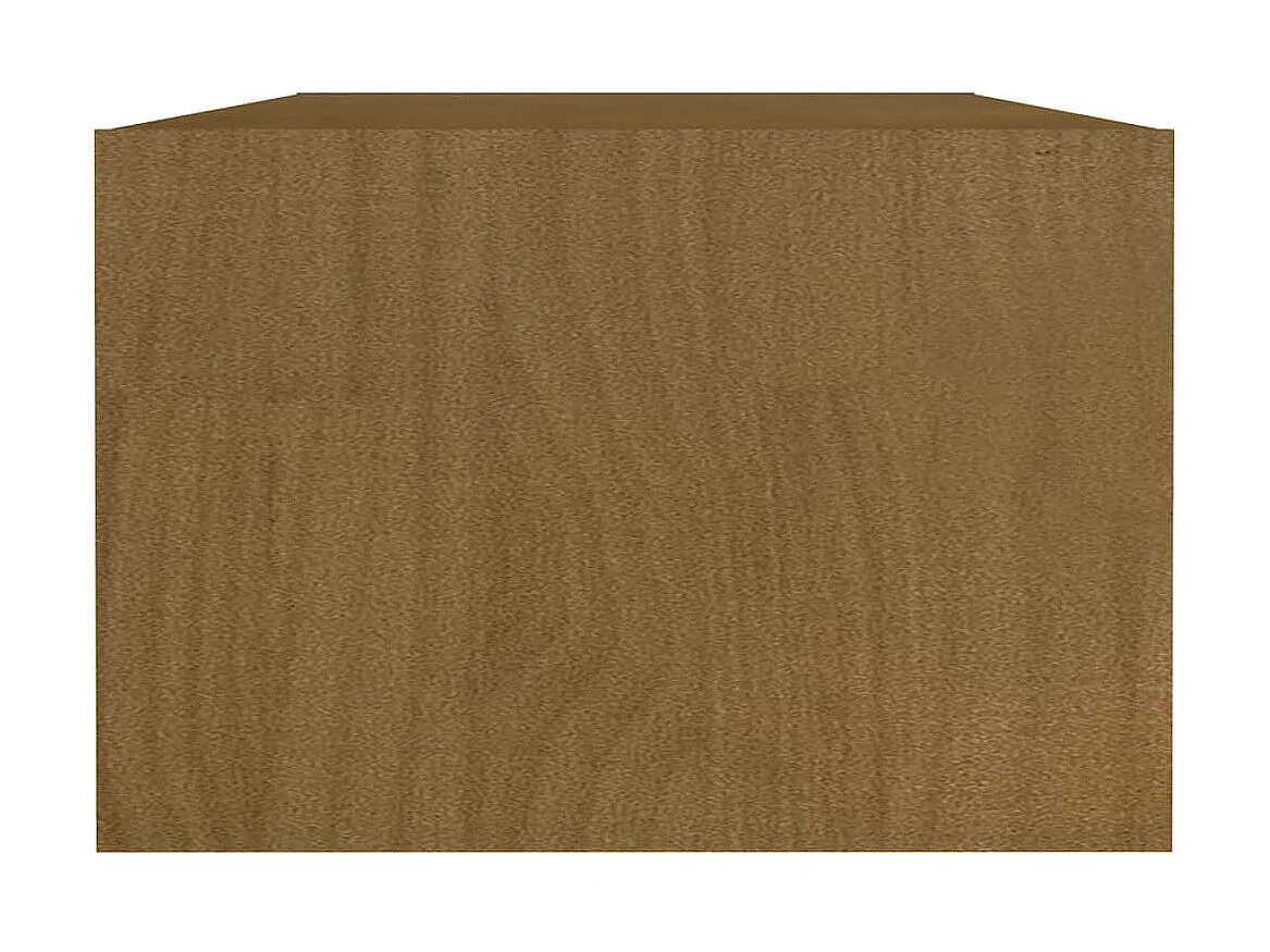Mesa de centro Gold Marrón miel 110x50x34 cm Madera maciza de pino