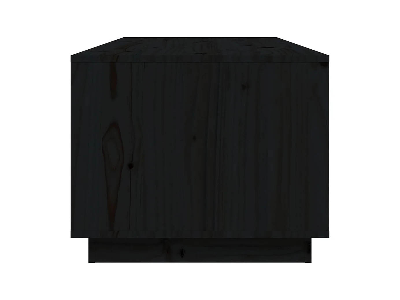 Table basse Noir 100x50x41 cm Bois massif de pin