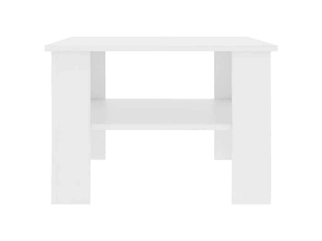 Table basse Blanc 60 x 60 x 42 cm Aggloméré