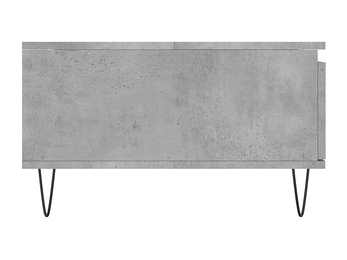 Tavolino Gold Concrete grigio 90x60x35 cm in derivati del legno