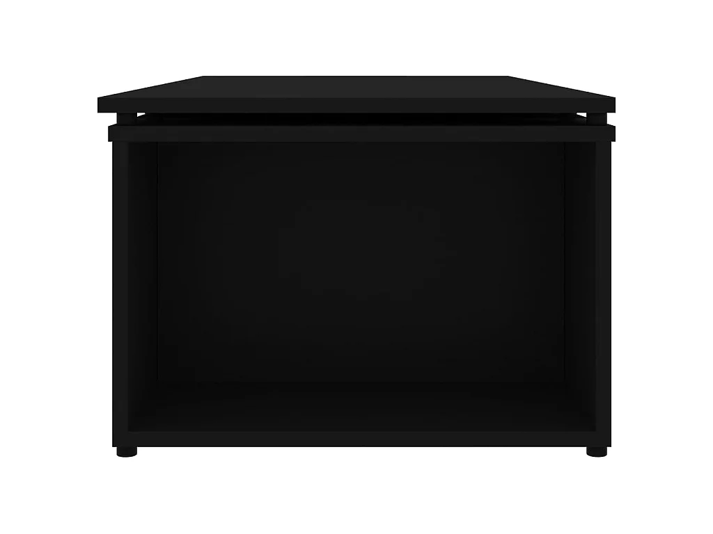 Gold Couchtisch Schwarz 150x50x35 cm Spanplatte