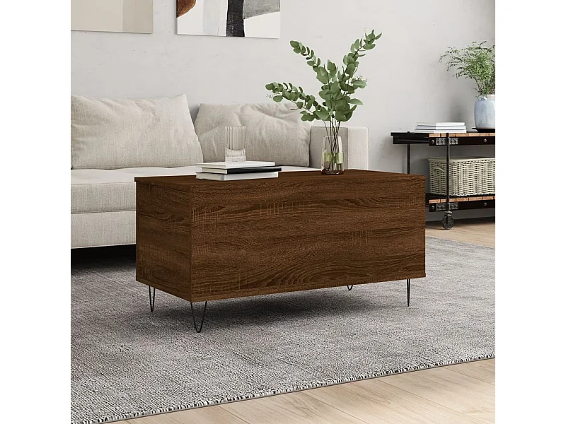 Tavolino Gold Rovere marrone 90x44,5x45 cm MDF