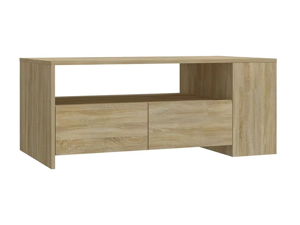 Tavolino Gold Rovere Sonoma 102x55x42 cm MDF