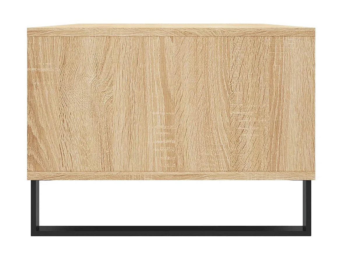 Mesa de centro Gold Roble Sonoma 90x50x36,5 cm Madera contrachapada