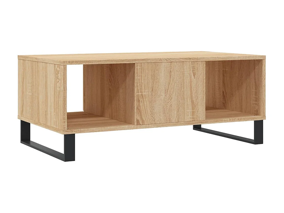 Mesa de centro Gold Roble Sonoma 90x50x36,5 cm Madera contrachapada