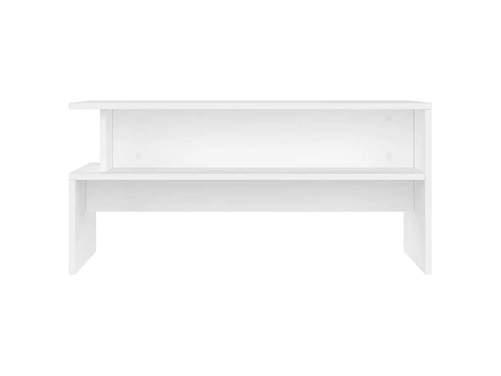 Tavolino Gold bianco 90x55x42,5 cm in MDF