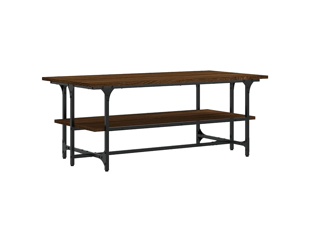 Table basse Chêne marron 100x50x40 cm Bois d'ingénierie