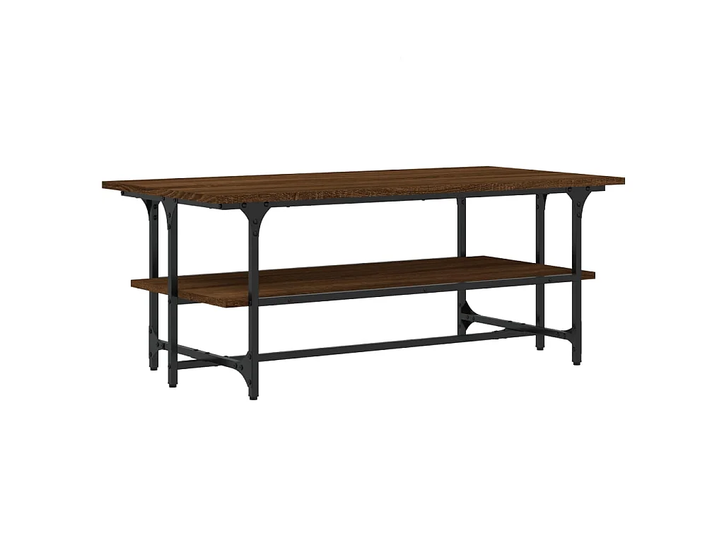 Table basse Chêne marron 100x50x40 cm Bois d'ingénierie