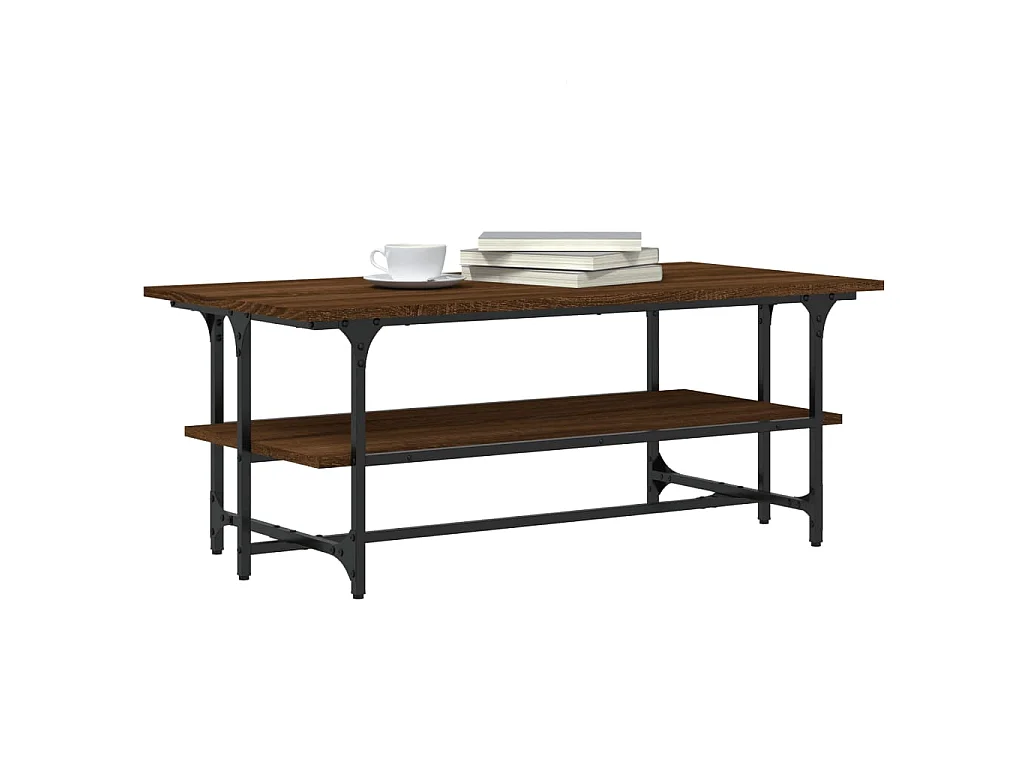 Table basse Chêne marron 100x50x40 cm Bois d'ingénierie