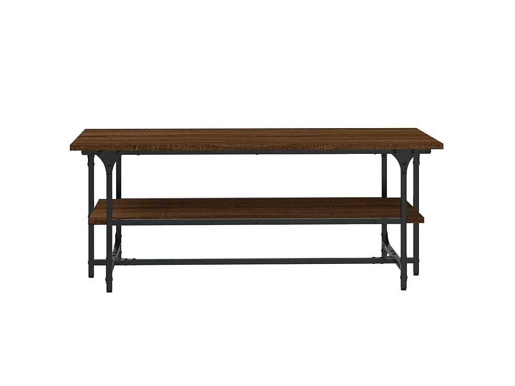 Table basse Chêne marron 100x50x40 cm Bois d'ingénierie