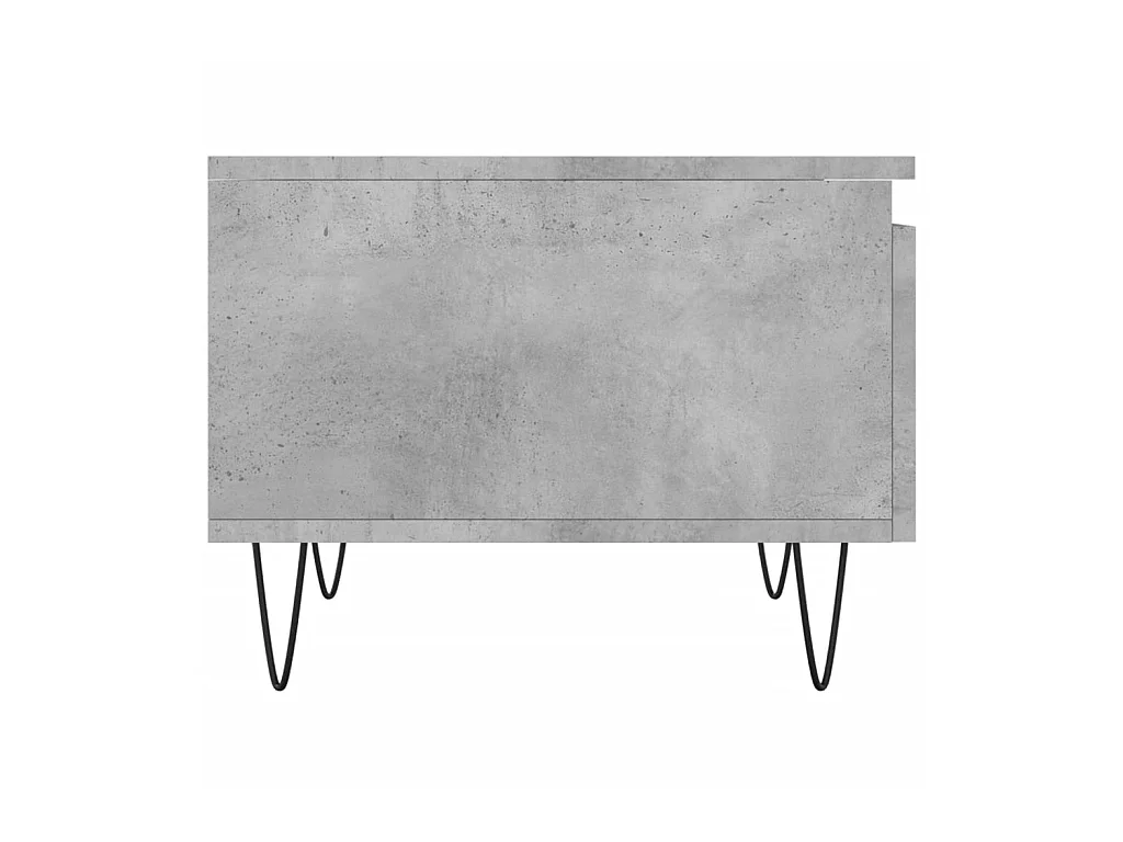 Table basse gris béton 50x46x35 cm bois d'ingénierie