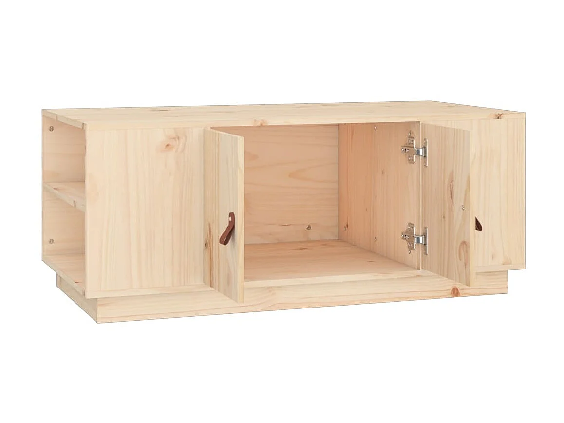 Tavolino Gold 100x50x41 cm Legno di pino massiccio