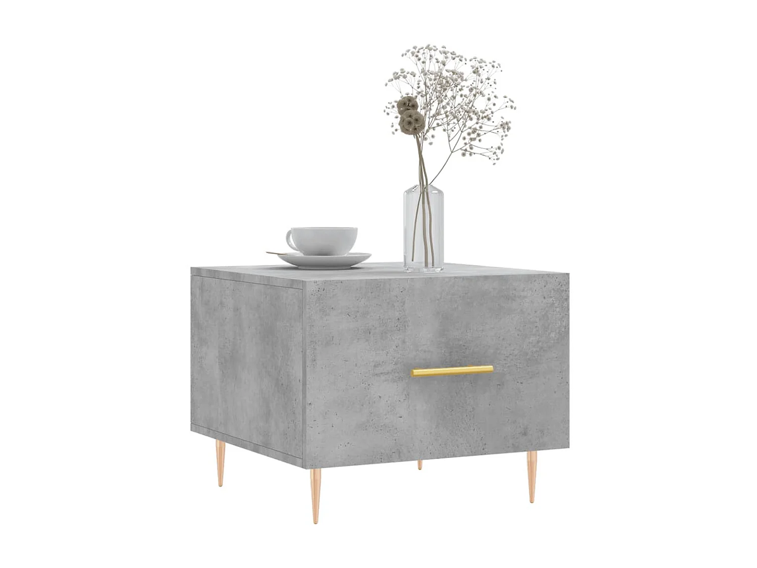 Gold Salontafels 2 stuks betongrijs 50x50x40 cm parket