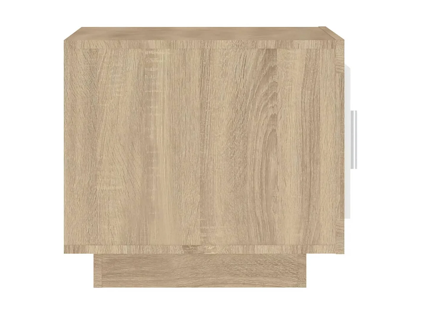 Tavolino Gold Bianco e rovere Sonoma 51x50x45 cm MDF