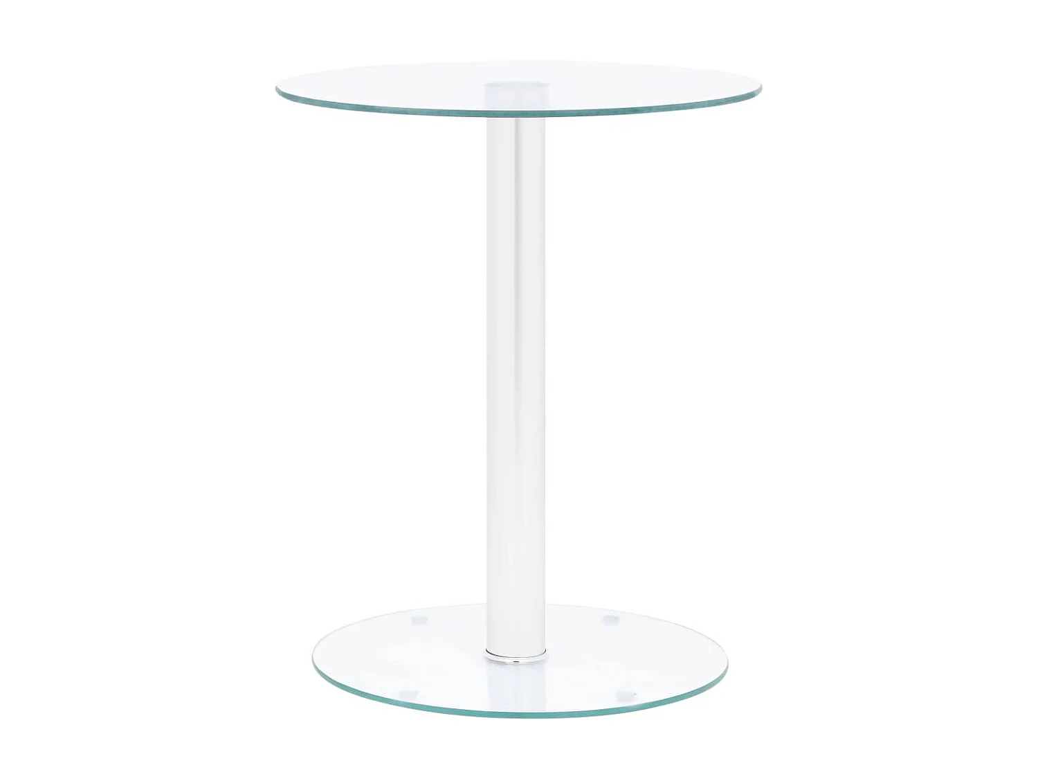 Mesa de centro Gold Transparente 40 cm Vidrio templado