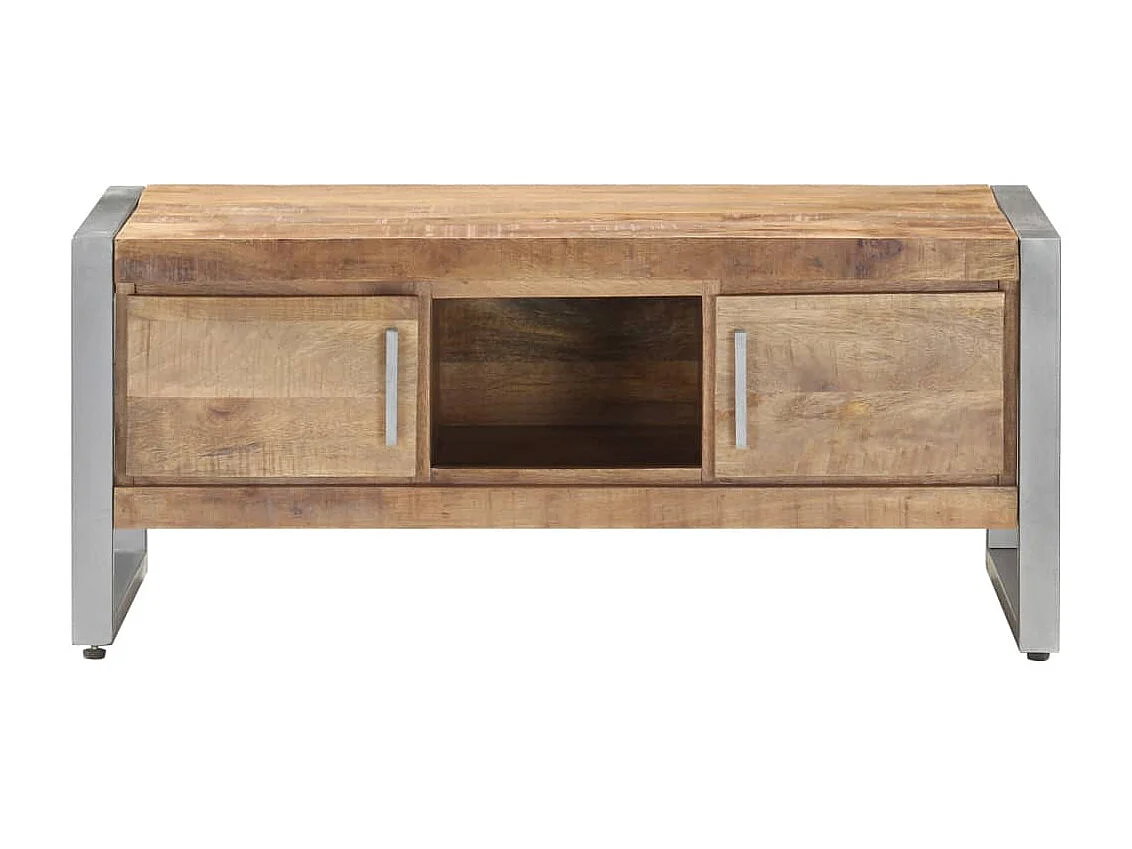 Table basse 95x50x40 cm Bois de manguier brut