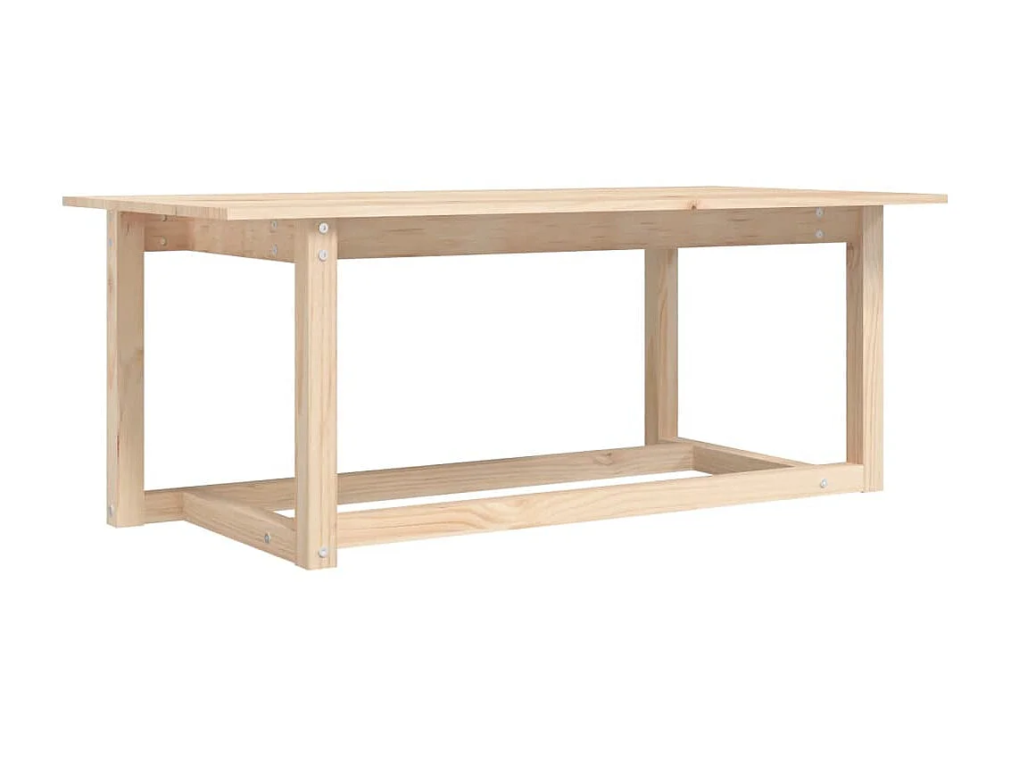 Tavolino Gold 110x55x45 cm Legno di pino massiccio